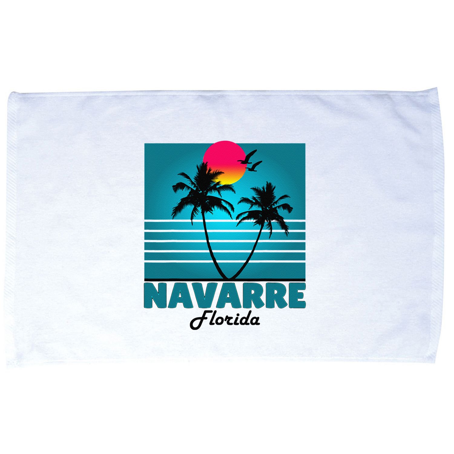 Navarre Beach Florida Fl Summer Seagulls Souvenirs Microfiber Hand Towel