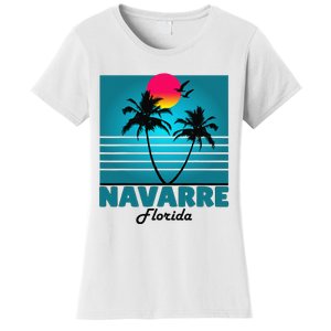 Navarre Beach Florida Fl Summer Seagulls Souvenirs Women's T-Shirt