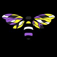 Non Binary Flag Bee Funny Proud Lgbtq Ally Nonbinary Pride Gift Drawstring Bag
