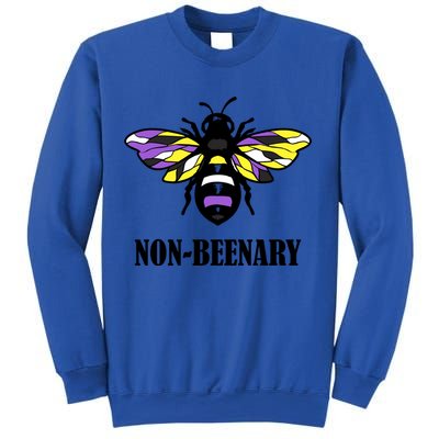 Non Binary Flag Bee Funny Proud Lgbtq Ally Nonbinary Pride Gift Sweatshirt