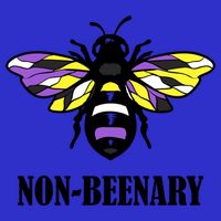 Non Binary Flag Bee Funny Proud Lgbtq Ally Nonbinary Pride Gift 16 in Basic Backpack