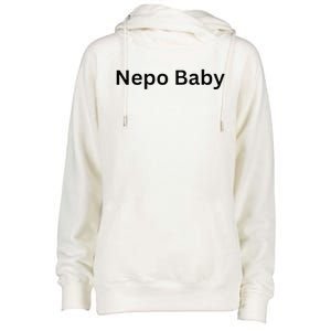 NEPO BABY Funny Celebrity Women Nepotism Baby Womens Funnel Neck Pullover Hood