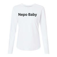 NEPO BABY Funny Celebrity Women Nepotism Baby Womens Cotton Relaxed Long Sleeve T-Shirt