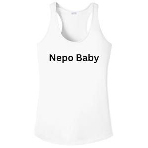 NEPO BABY Funny Celebrity Women Nepotism Baby Ladies PosiCharge Competitor Racerback Tank