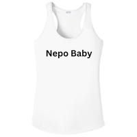 NEPO BABY Funny Celebrity Women Nepotism Baby Ladies PosiCharge Competitor Racerback Tank