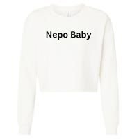 NEPO BABY Funny Celebrity Women Nepotism Baby Cropped Pullover Crew