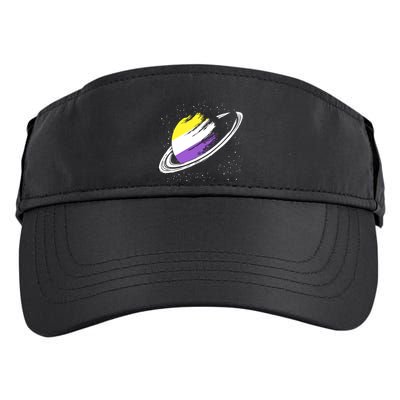 Non Binary Flag Pride Saturn Equality Lgbt Non Binary Cool Gift Adult Drive Performance Visor