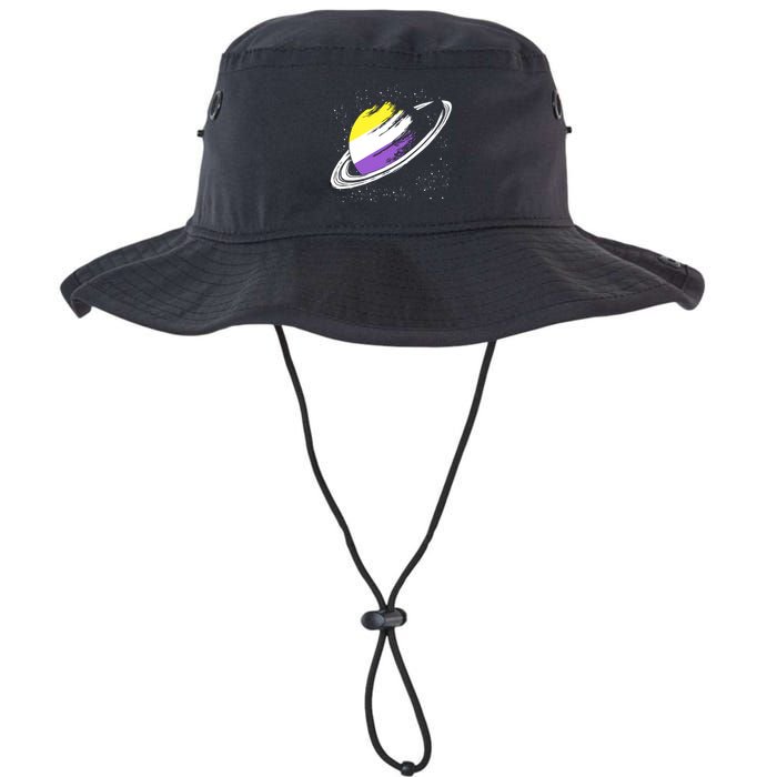 Non Binary Flag Pride Saturn Equality Lgbt Non Binary Cool Gift Legacy Cool Fit Booney Bucket Hat