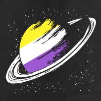 Non Binary Flag Pride Saturn Equality Lgbt Non Binary Cool Gift Trucker Hat