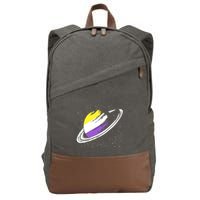 Non Binary Flag Pride Saturn Equality Lgbt Non Binary Cool Gift Cotton Canvas Backpack
