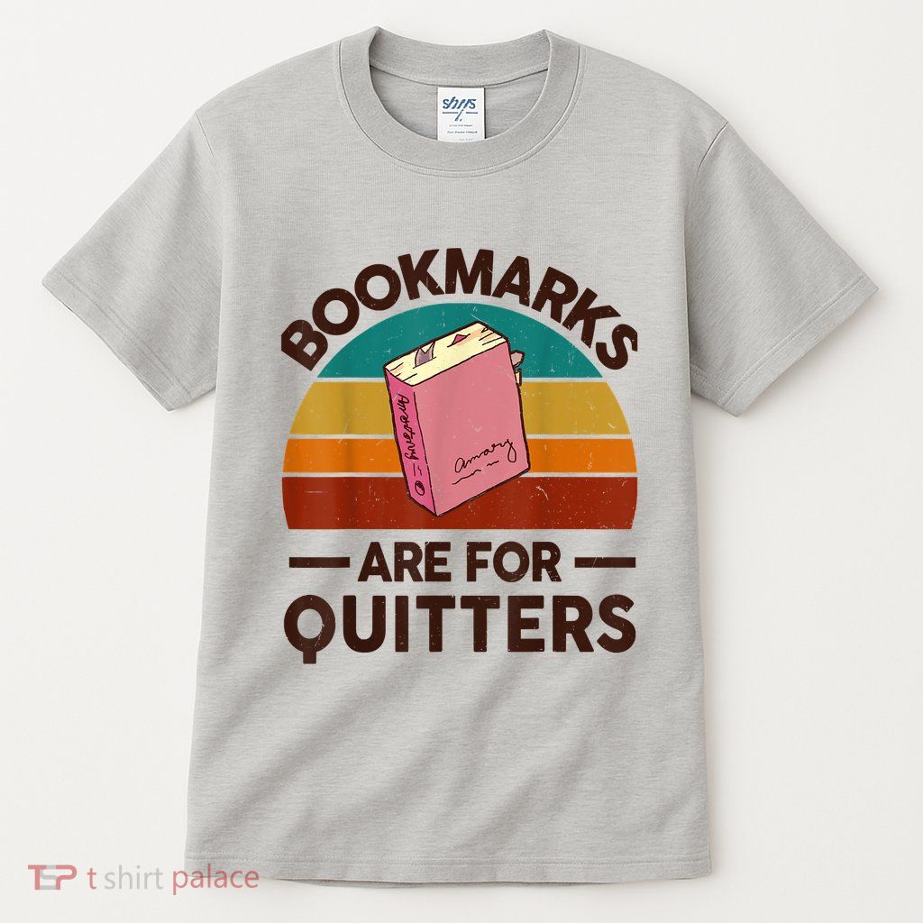 Nerdy Bookmarks For Quitter BookShirt Funny Teacher Reading Tall T-Shirt