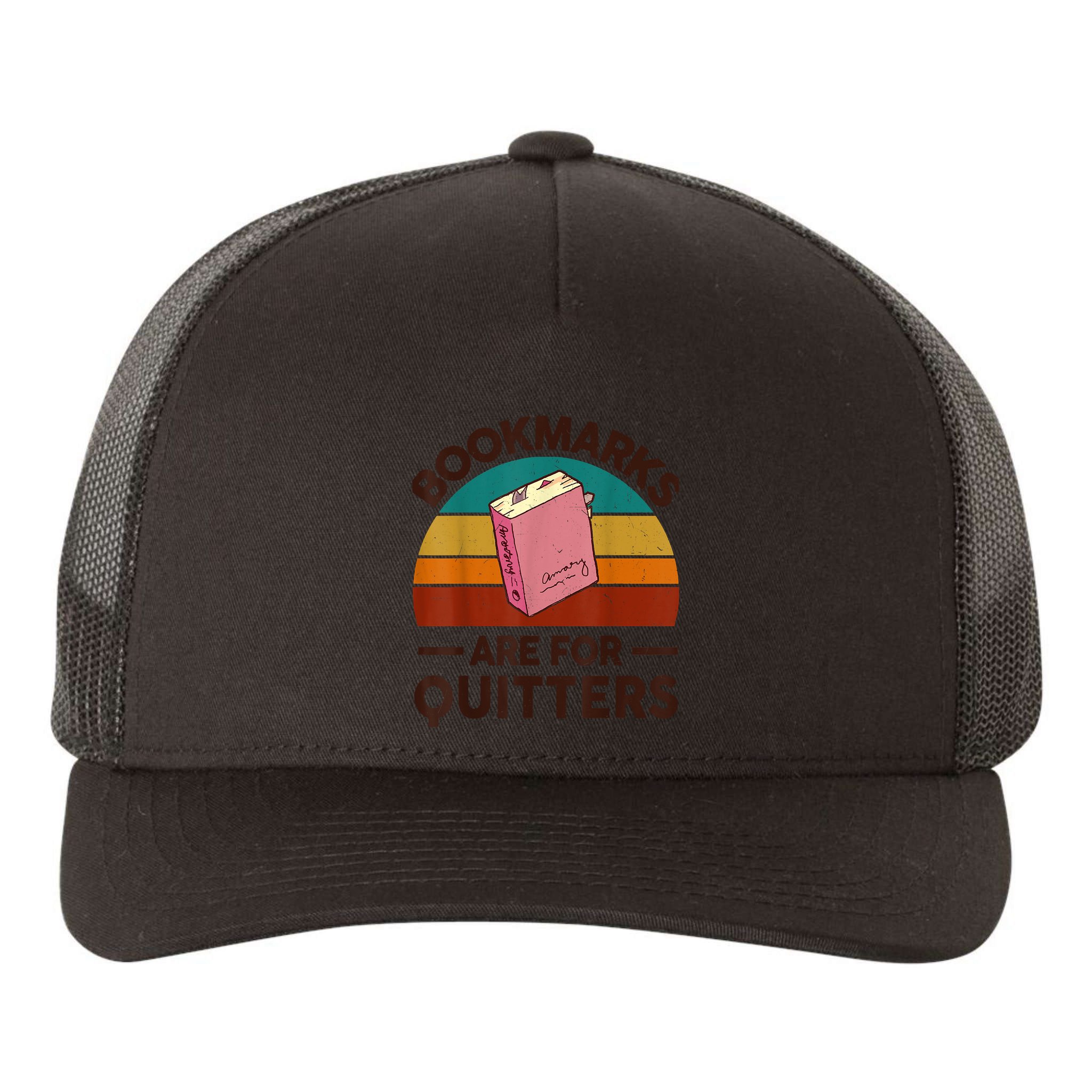 Nerdy Bookmarks For Quitter BookShirt Funny Teacher Reading Yupoong Adult 5-Panel Trucker Hat
