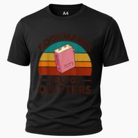 Nerdy Bookmarks For Quitter BookShirt Funny Teacher Reading Cooling Performance Crew T-Shirt