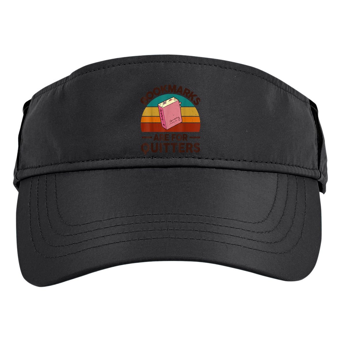 Nerdy Bookmarks For Quitter BookShirt Funny Teacher Reading Adult Drive Performance Visor