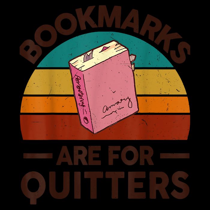 Nerdy Bookmarks For Quitter BookShirt Funny Teacher Reading Drawstring Bag