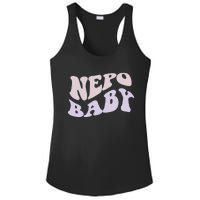 NEPO BABY Funny Nepotism Wavy Vintage Trending Meme Ladies PosiCharge Competitor Racerback Tank