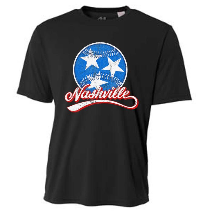 Nashville Baseball Faded Cooling Performance Crew T-Shirt