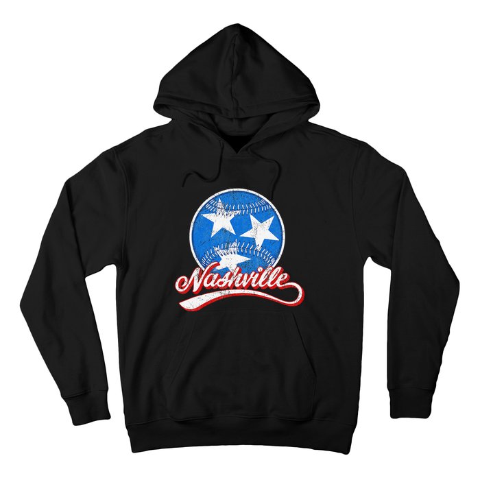 Nashville Baseball Faded Hoodie