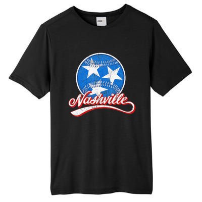 Nashville Baseball Faded Tall Fusion ChromaSoft Performance T-Shirt