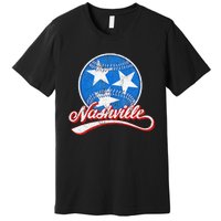 Nashville Baseball Faded Premium T-Shirt