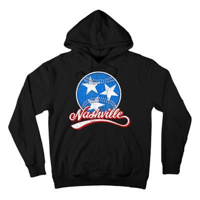 Nashville Baseball Faded Tall Hoodie