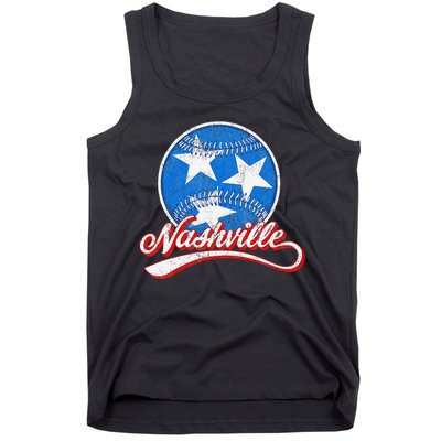 Nashville Baseball Faded Tank Top