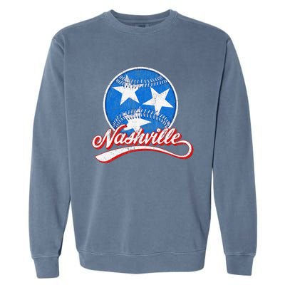 Nashville Baseball Faded Garment-Dyed Sweatshirt