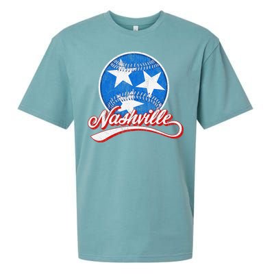 Nashville Baseball Faded Sueded Cloud Jersey T-Shirt