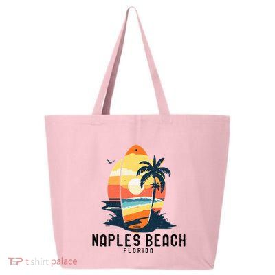 Naples Beach Florida Surfboard Waves Beach 25L Jumbo Tote