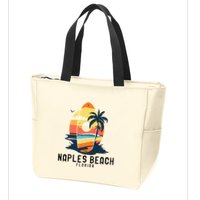 Naples Beach Florida Surfboard Waves Beach Zip Tote Bag