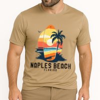 Naples Beach Florida Surfboard Waves Beach Cooling Performance Crew T-Shirt