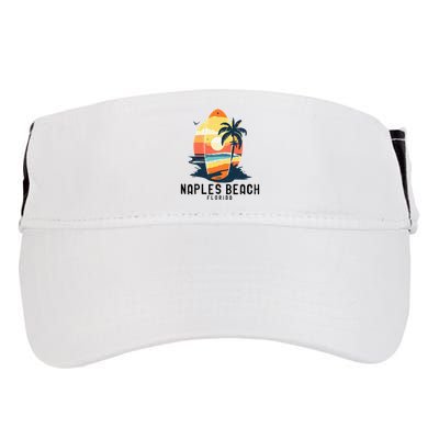 Naples Beach Florida Surfboard Waves Beach Adult Drive Performance Visor