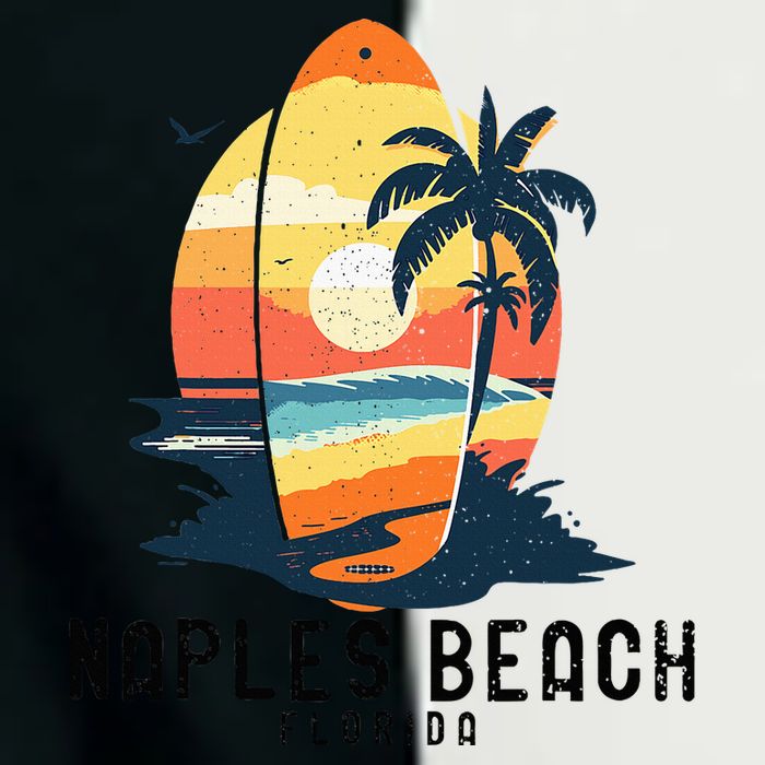 Naples Beach Florida Surfboard Waves Beach Infant Baby Jersey Bodysuit