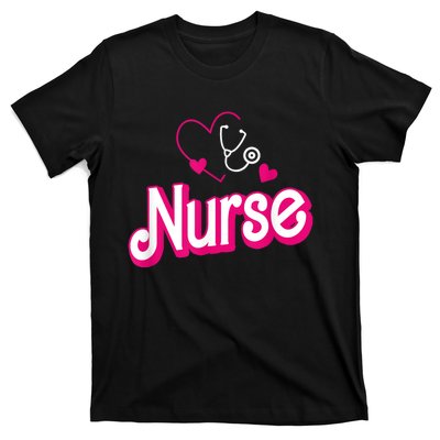 Nerrrdy Black Funny Nurse T-Shirt