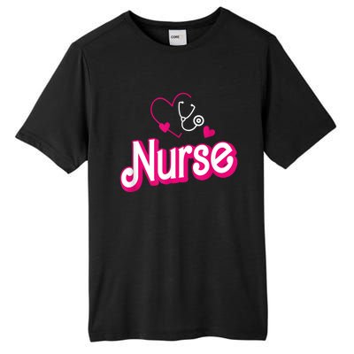 Nerrrdy Black Funny Nurse Tall Fusion ChromaSoft Performance T-Shirt