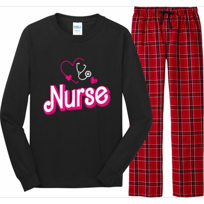 Nerrrdy Black Funny Nurse Long Sleeve Pajama Set