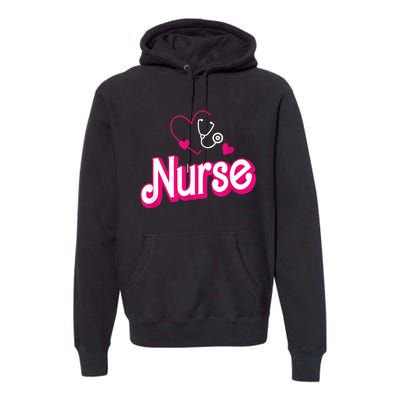 Nerrrdy Black Funny Nurse Premium Hoodie