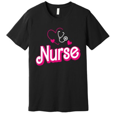 Nerrrdy Black Funny Nurse Premium T-Shirt