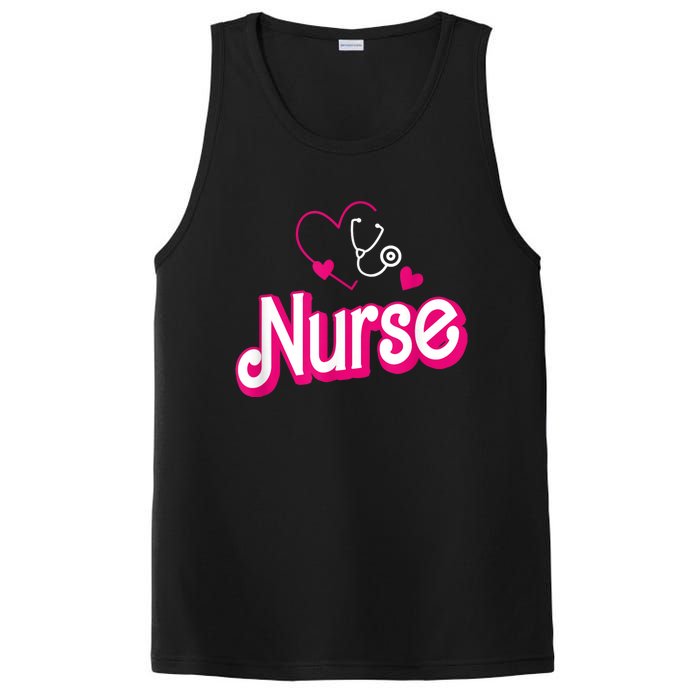 Nerrrdy Black Funny Nurse PosiCharge Competitor Tank