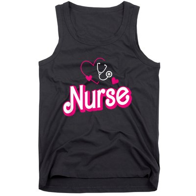 Nerrrdy Black Funny Nurse Tank Top