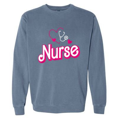 Nerrrdy Black Funny Nurse Garment-Dyed Sweatshirt