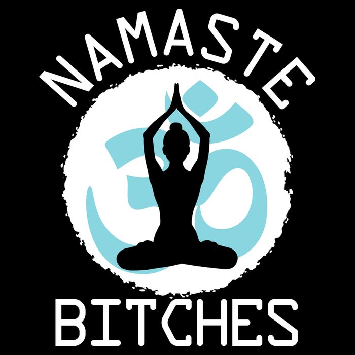 Namaste Bitches Funny Yoga Cooling Performance Crew T-Shirt