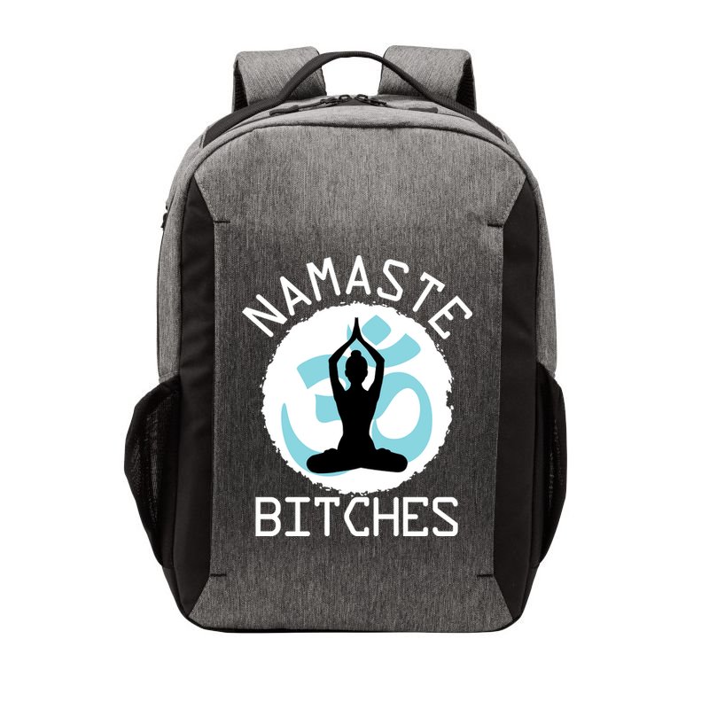 Namaste Bitches Funny Yoga Vector Backpack