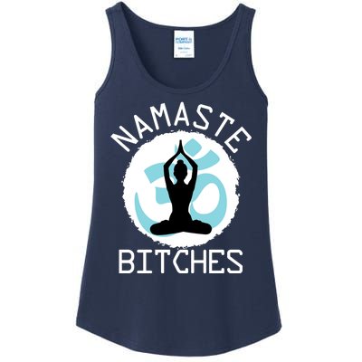 Namaste Bitches Funny Yoga Ladies Essential Tank