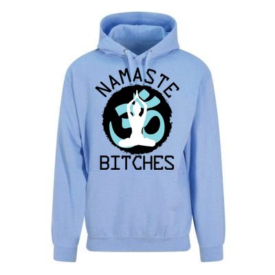 Namaste Bitches Funny Yoga Unisex Surf Hoodie