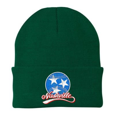 Nashville Baseball Faded Knit Cap Winter Beanie