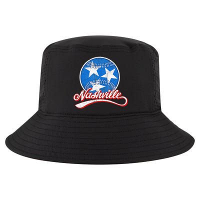 Nashville Baseball Faded Cool Comfort Performance Bucket Hat