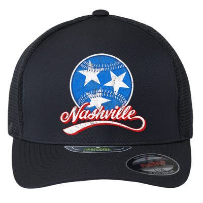 Nashville Baseball Faded Flexfit Unipanel Trucker Cap