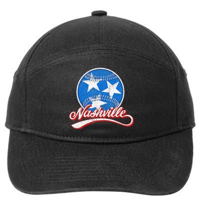 Nashville Baseball Faded 7-Panel Snapback Hat