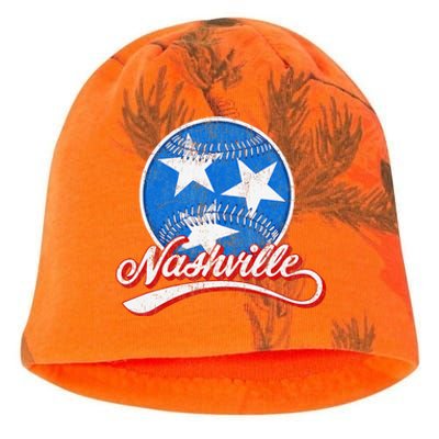 Nashville Baseball Faded Kati - Camo Knit Beanie